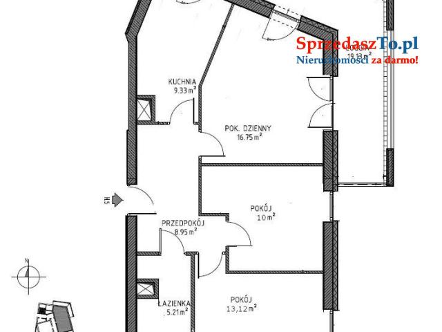 Przestronne mieszkanie blisko uczelni w nowym budownictwie. Dla inwestora i rodziny - 14