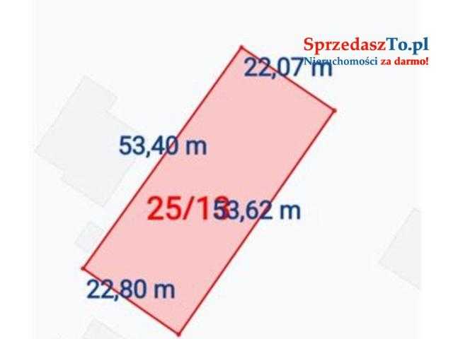 Działka budowlana 1200m2 z warunkami zabudowy
