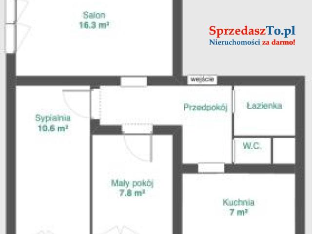 Sprzedam wyremontowane, 3-pokojowe mieszkanie – 53 m², 3. piętro - 6