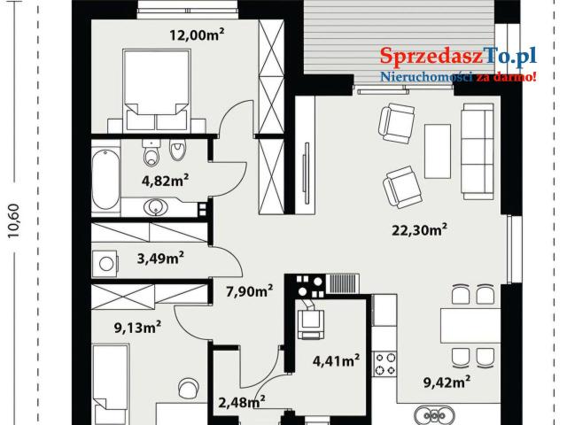 Dom 76m2 plus poddasze, Działka 10 arów, Annopol - Nowy Rachów