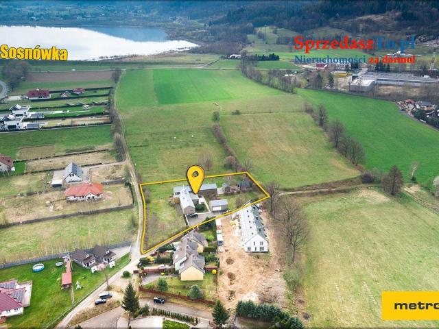 DUŻY DOM NA DZIAŁCE 4500 M2 WRAZ Z ZABUDOWANIAMI ( ŁACZNIE 379 M2)