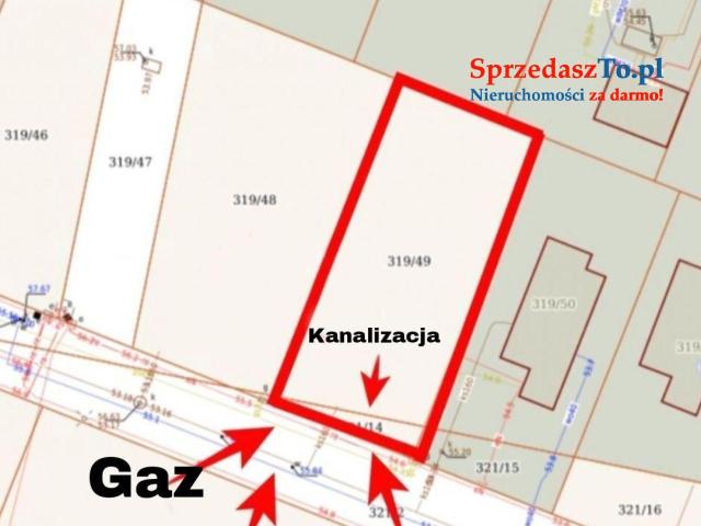 Działka budowlana Lubicz Dolny uzbrojona