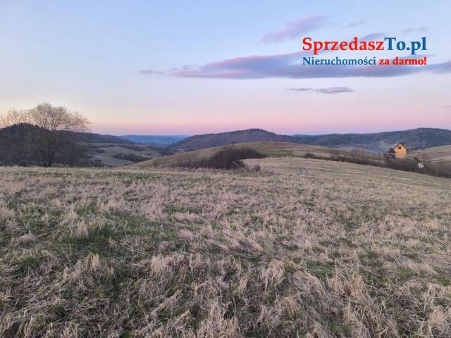 Działka budowlana widokowa o pow. 6 ar z WZ Mchawa Baligród Bieszczady