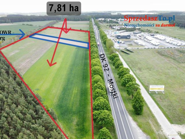 Działka inwestycyjna komercyjna