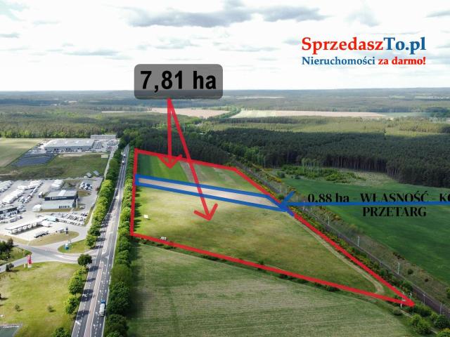 Działka inwestycyjna komercyjna