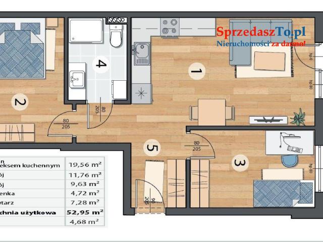 Słoneczne 3 pokojowe mieszkanie w Smolcu+ prywatne miejsce parkingowe - 18