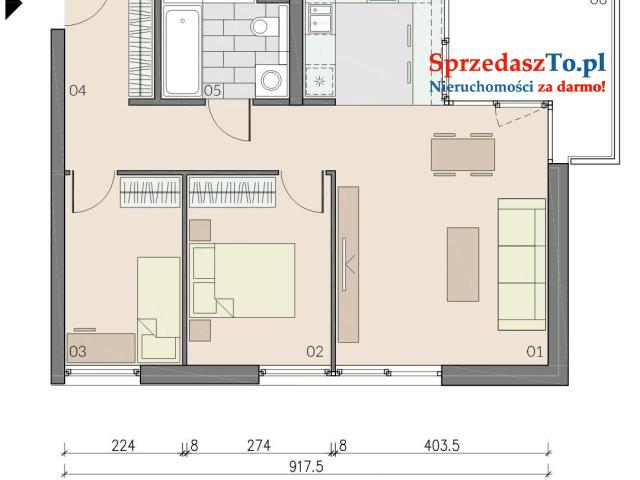 Mieszkanie 59,21m2 osiedle Pieczewo Premium, 3 piętro, narożne, balkon loggia, ogrzewanie podłogowe. - 16