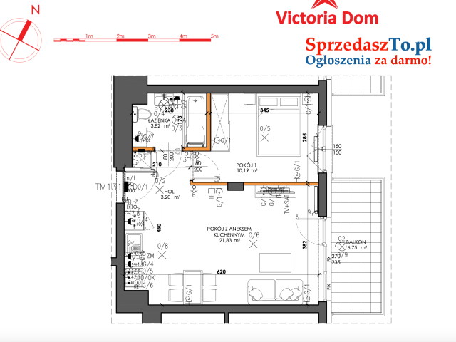 2 pok. mieszkanie przy ul. Posag 7 Panien 5, Szamoty - 11