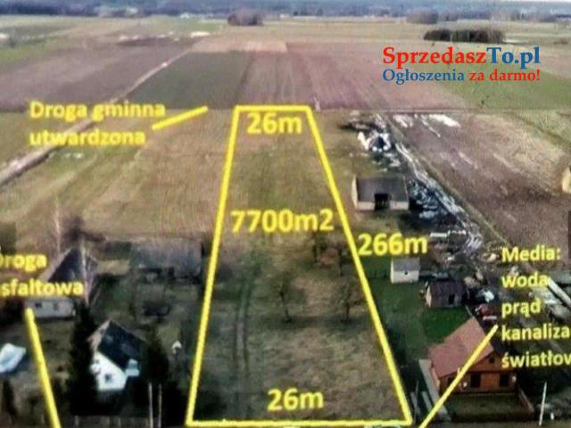 Piękna duża działka 7700m2 Nowa Wola