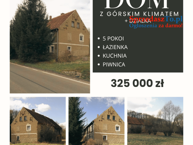 TERAZ NA SPRZEDAŻ - MOCNY TEREN Z GÓRSKIM KLIMATEM