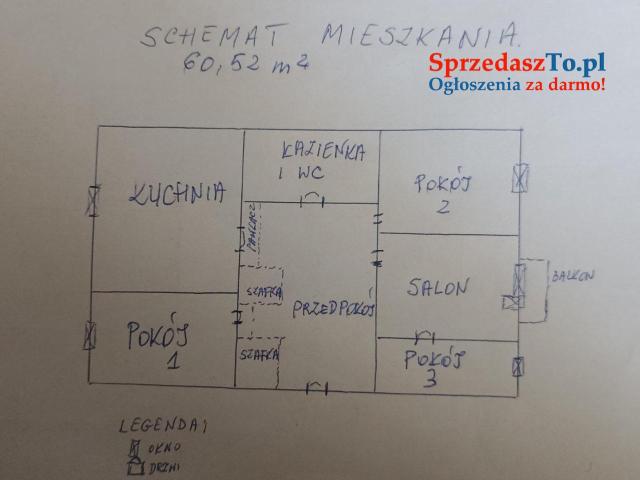 Sprzedam mieszkanie 60 m2