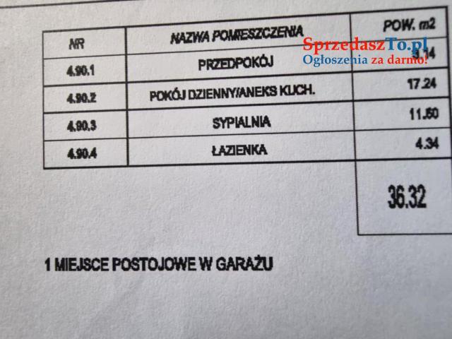 Sprzedam bezpośrednio mieszkanie 36m2