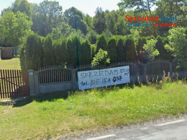 Działka rekreacyjna 1300 m2 Orzechów Nowy