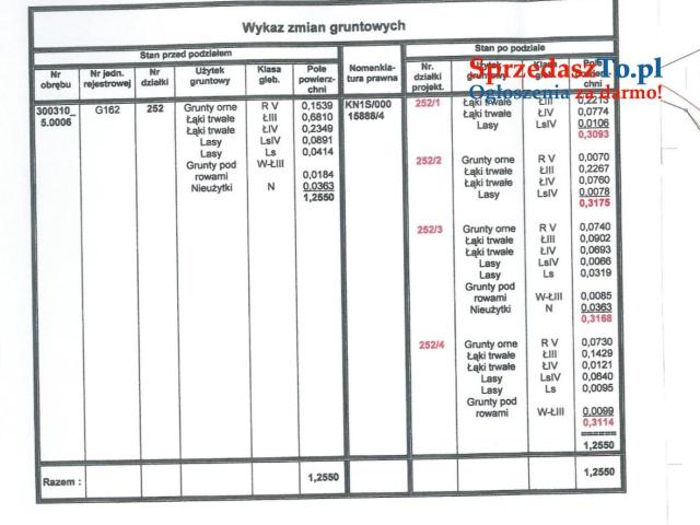 DZIAŁKI NA SPRZEDAŻ – GAJ, GMINA WITKOWO (POWIAT GNIEŹNIEŃSKI)