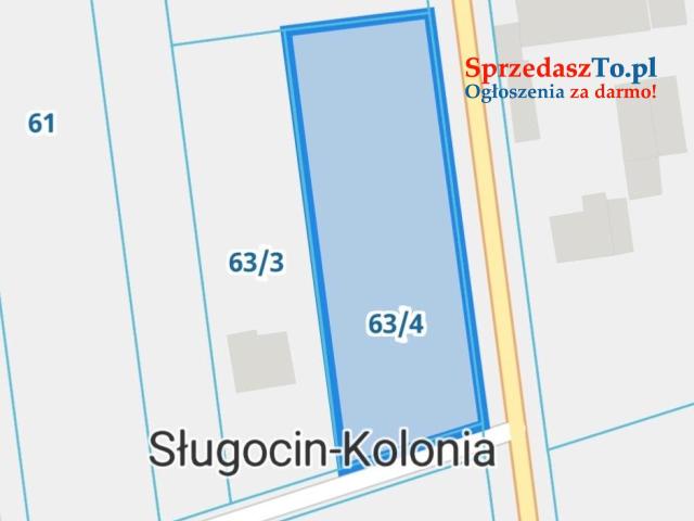 Działka budowlana 2290 m² – Kolonia Sługocin, gm. Lądek