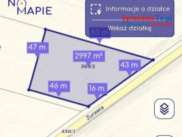 Działki rolne zagrodowe Zachowice gm. Kąty Wrocławskie