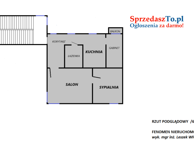 Mieszkanie 3 pokoje z balkonem - 12
