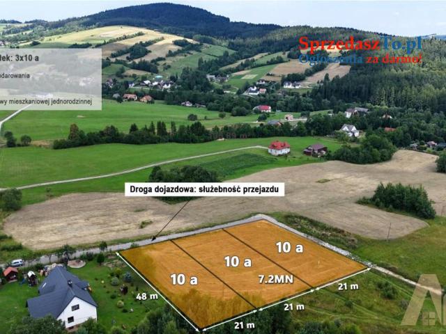 Działka 10 arowa na sprzedaż