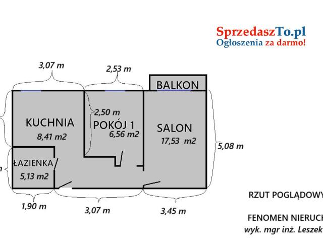 Mieszkanie 2 pokoje z balkonem - 13
