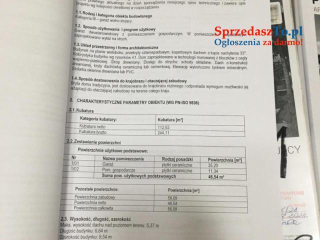 Działka budowlana 1637m2(23/84m) z projektem domu i garażu wolnostojącego. - 11