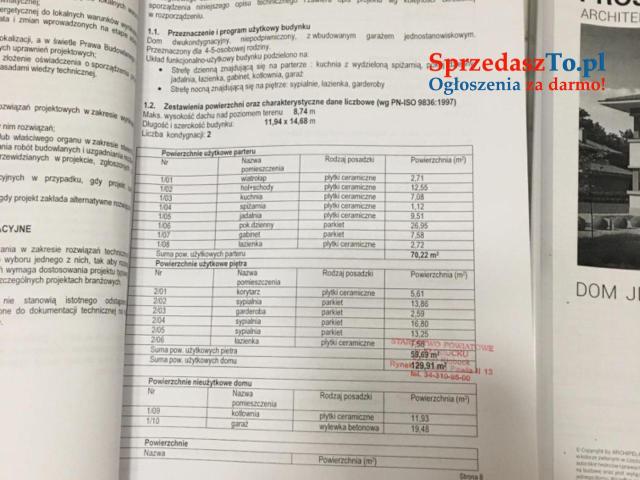Działka budowlana 1637m2(23/84m) z projektem domu i garażu wolnostojącego. - 12