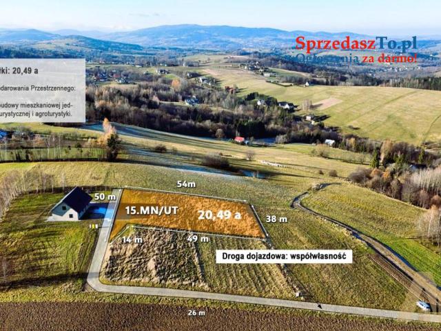 Działka budowlana z mediami i pięknym widokiem - 7