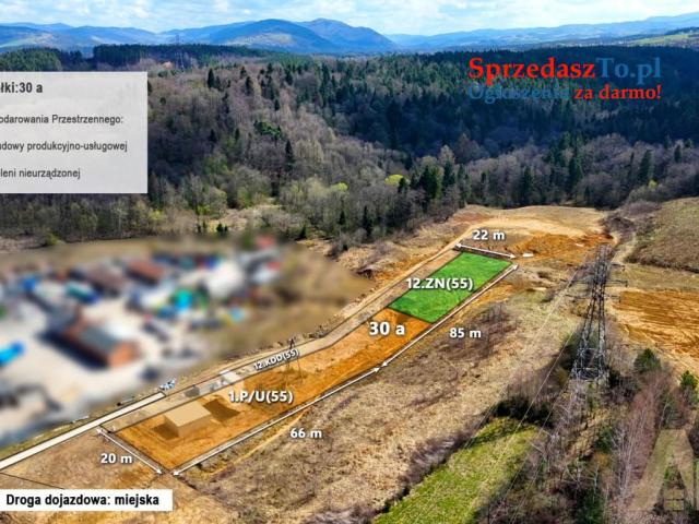 Działka przemysłowa 30a -Nowy Sącz ul. Zakładników