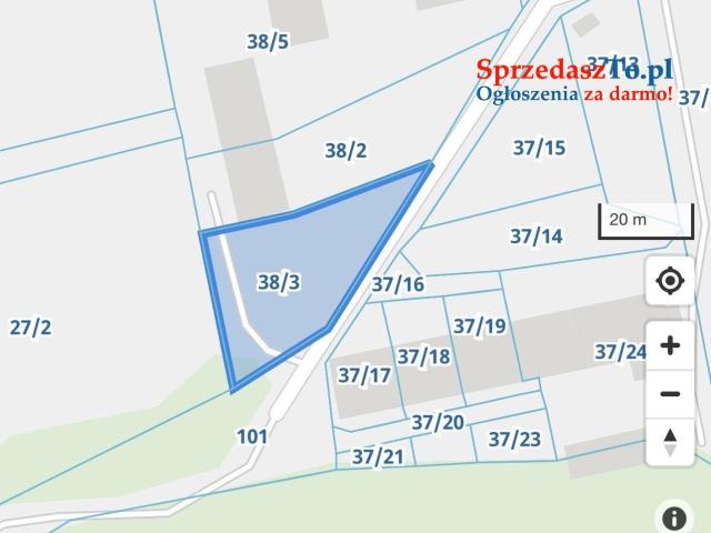 Działka budowlana usługowa 2178 mkw. przy lesie na końcu wsi - 10