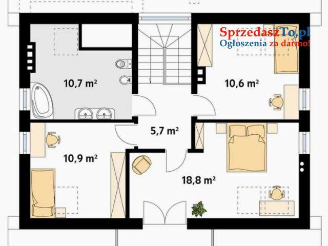 Dom w budowie. Stan surowy, zamknięty - Święciec, gm. Kramsk - 22