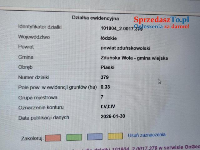 Działka rolna , łąki