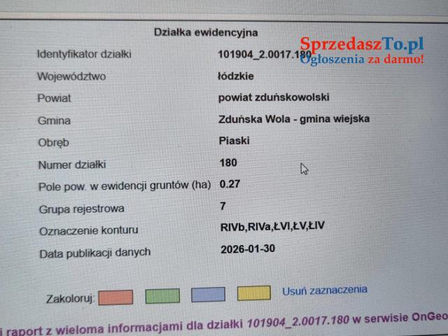 Działka rolna , łąki