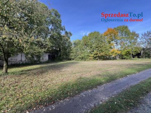 Działka budowlano usługowa przy lesie na końcu wsi