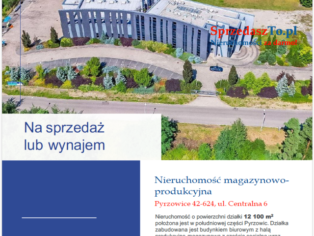 Nieruchomość magazynowo, biurowo, produkcyjna