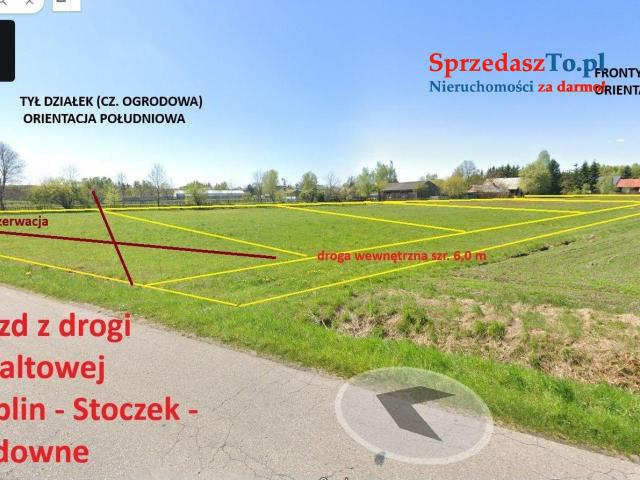 Majdan gm. Stoczek - działka budowlana z warunkami zabudowy