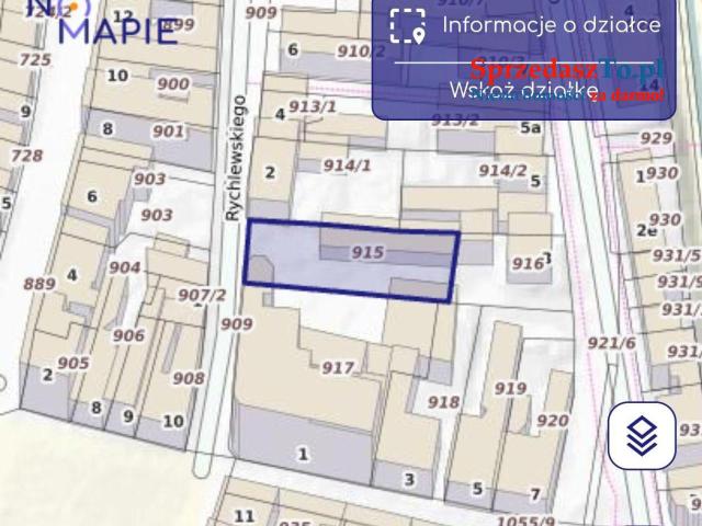 Działka budowlana w centrum