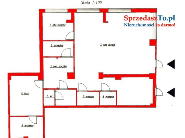 Przestronny lokal handlowo usługowo biurowy, sklep