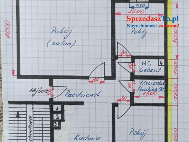 Mieszkanie 63,80m2 bezczynszowe w bloku