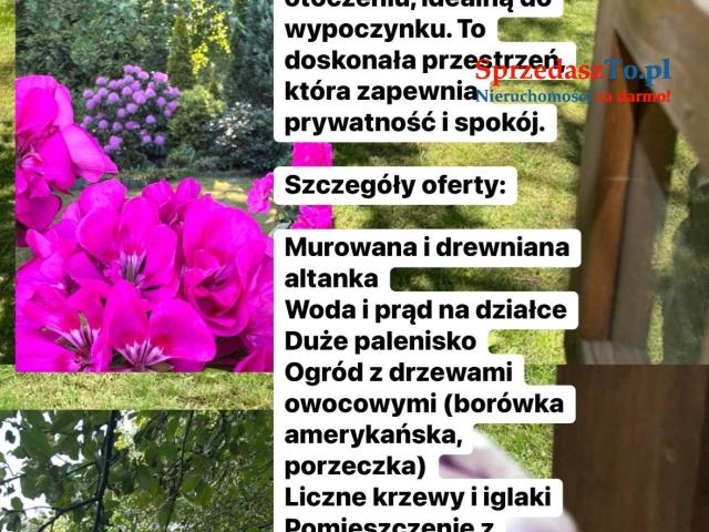 Sprzedam działkę rekreacyjną z basenem Sosnowiec