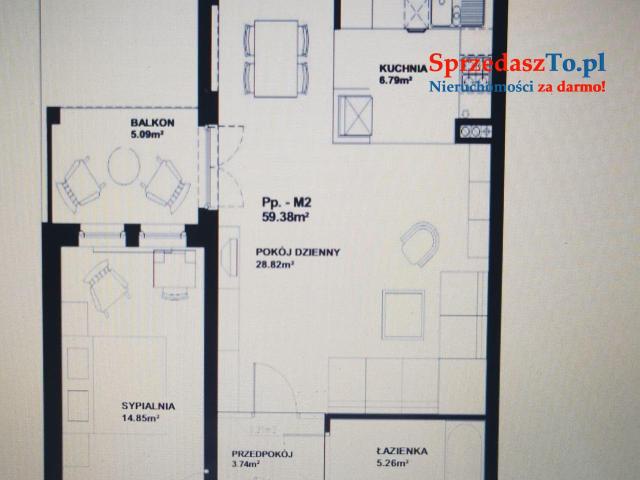 Sprzedam mieszkanie 60m2, 2 pokoje, Stara Iwiczna koło Piaseczna - 10